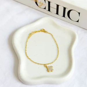 PULSEIRA TREVO CRAVEJADO ZIRCÔNIAS