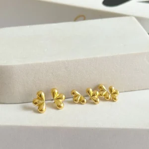 TRIO DE BRINCOS 3 GOTINHAS FACETADA