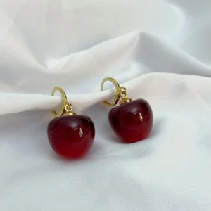 BRINCO ARGOLINHA CHERRY CEREJA